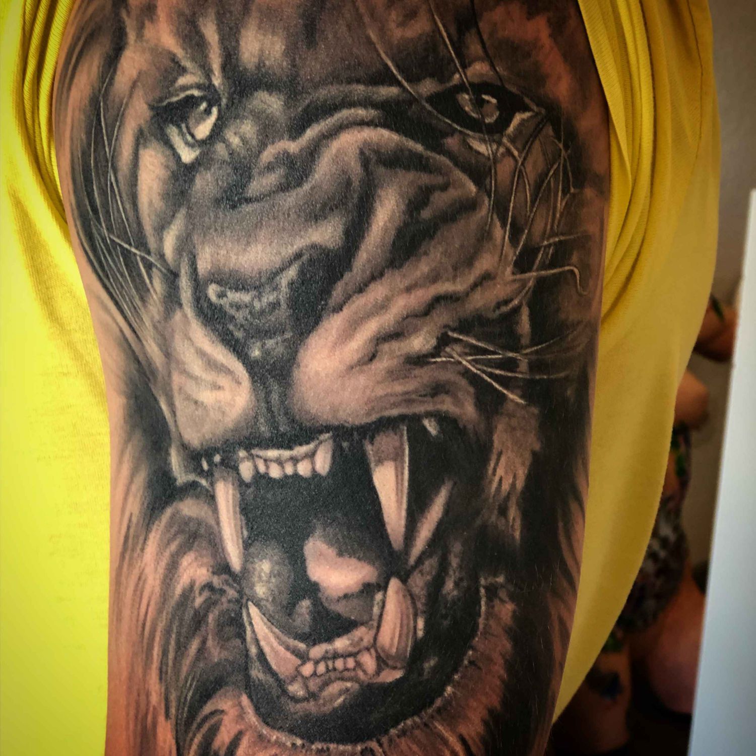 Tattoo-Design eines Löwen