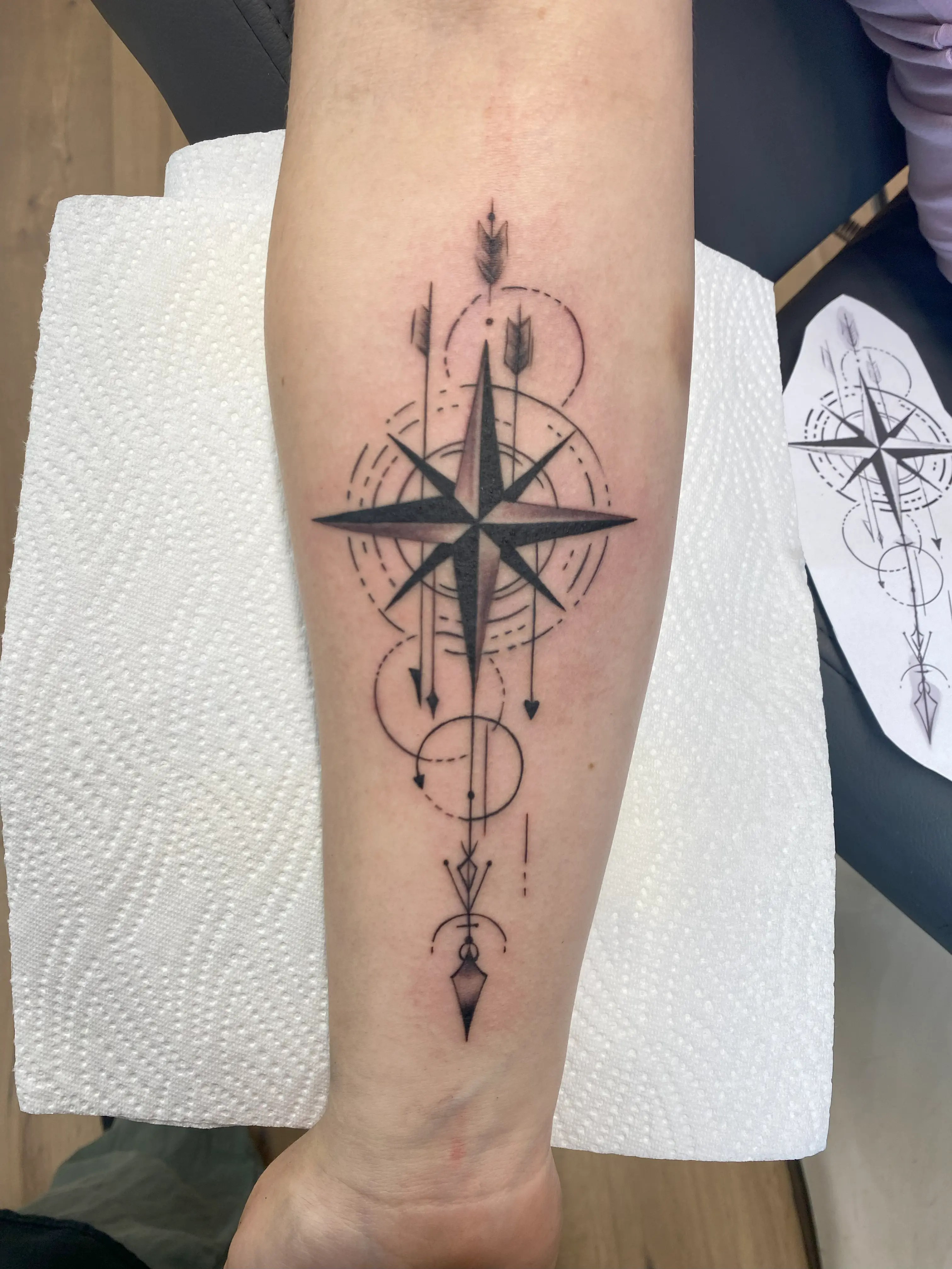 Tattoo-Design von Rose